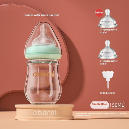 Newborn Wide Bore Glass Bottle 120 150ML