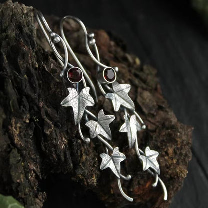 New European And American Creative Retro Leaf Earrings