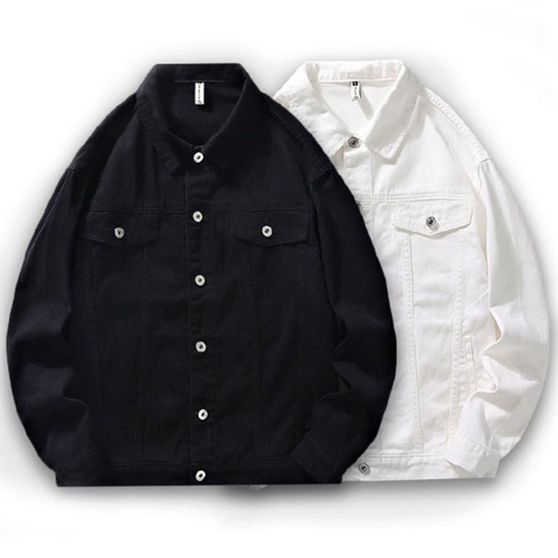 Men's Autumn Workwear Fashion Brand Polo Collar Jacket