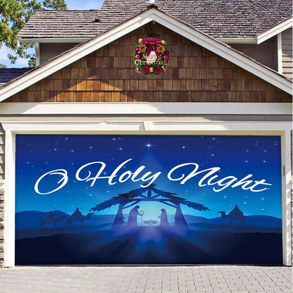 Christmas Background Hanging Cloth Garage Door Patch Holiday Party - Ocean Vault