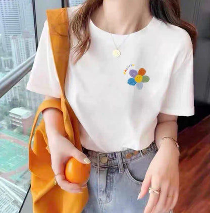 Pure Cotton Summer Short-sleeved T-shirt Chinese Style Fashionable And Stylish