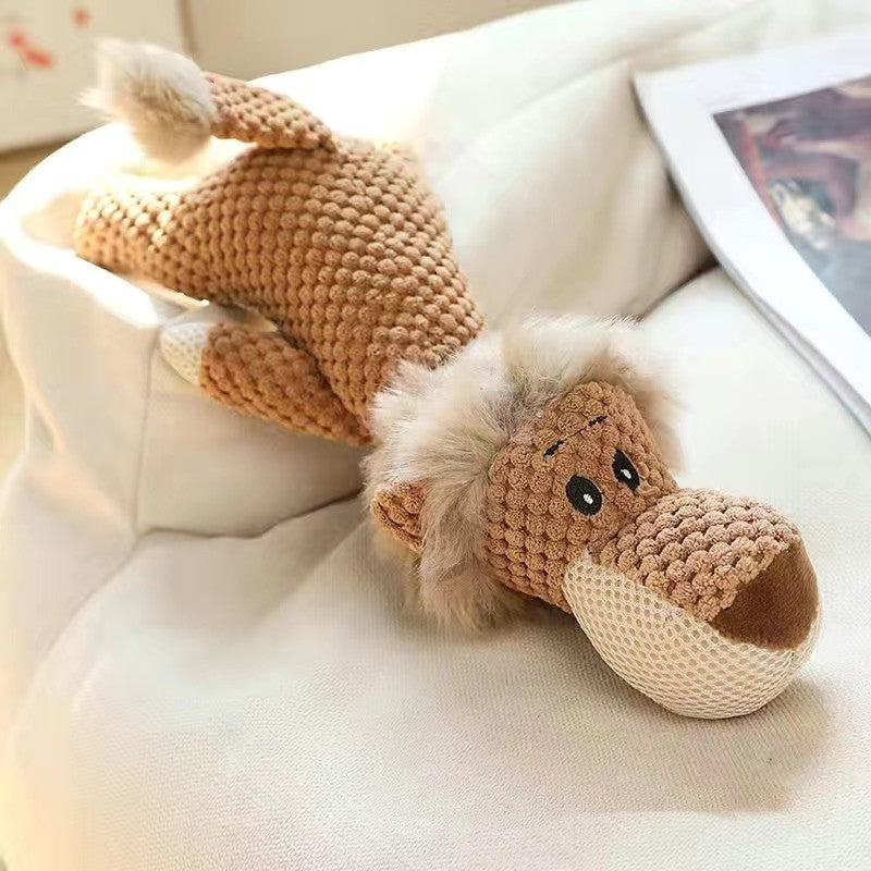 Pet Supplies Plush Toy Molar Long Lasting Corduroy Sounding Doll