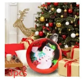 Christmas Ornament Ball Outdoor Pvc 60CM Inflatable Decorated Ball PVC Giant Big Large Balls Xmas Tree Decorations Toy Ball - Ocean Vault