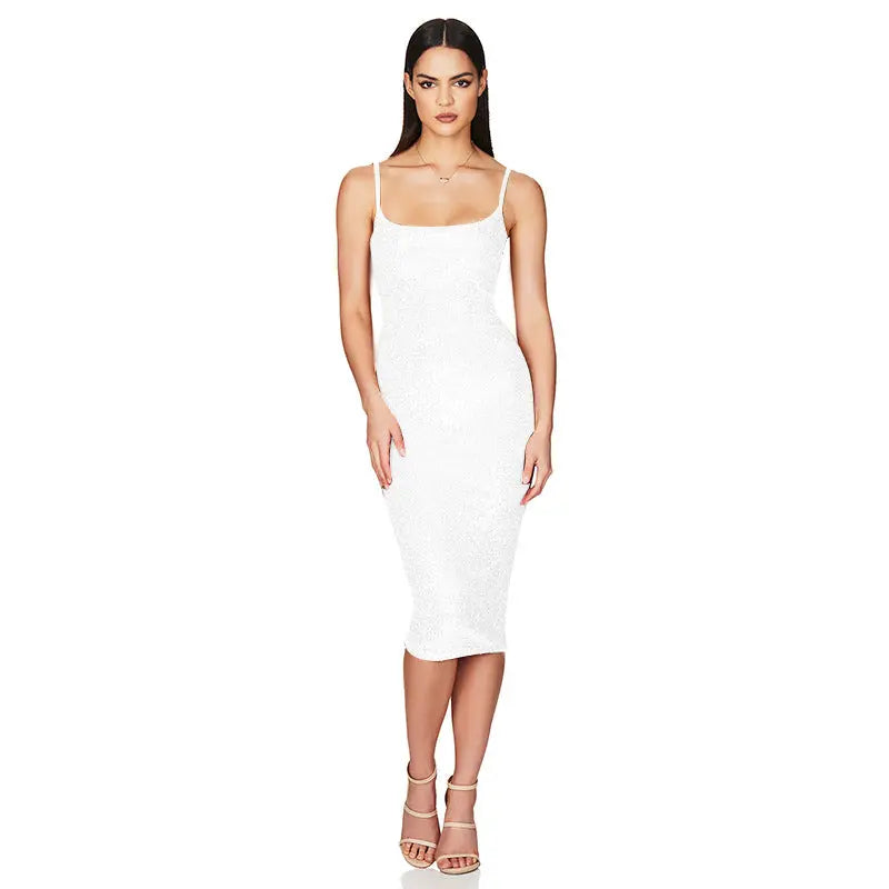 Dress Women's Sleeveless Backless Sling - Ocean Vault