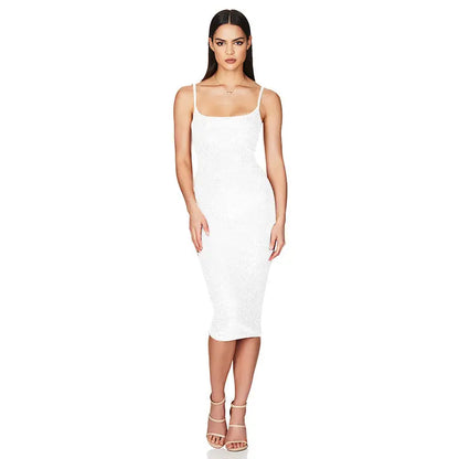 Dress Women's Sleeveless Backless Sling - Ocean Vault