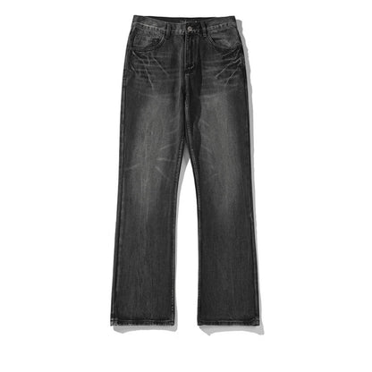 Plus Size Lightning Pattern Skinny Jeans