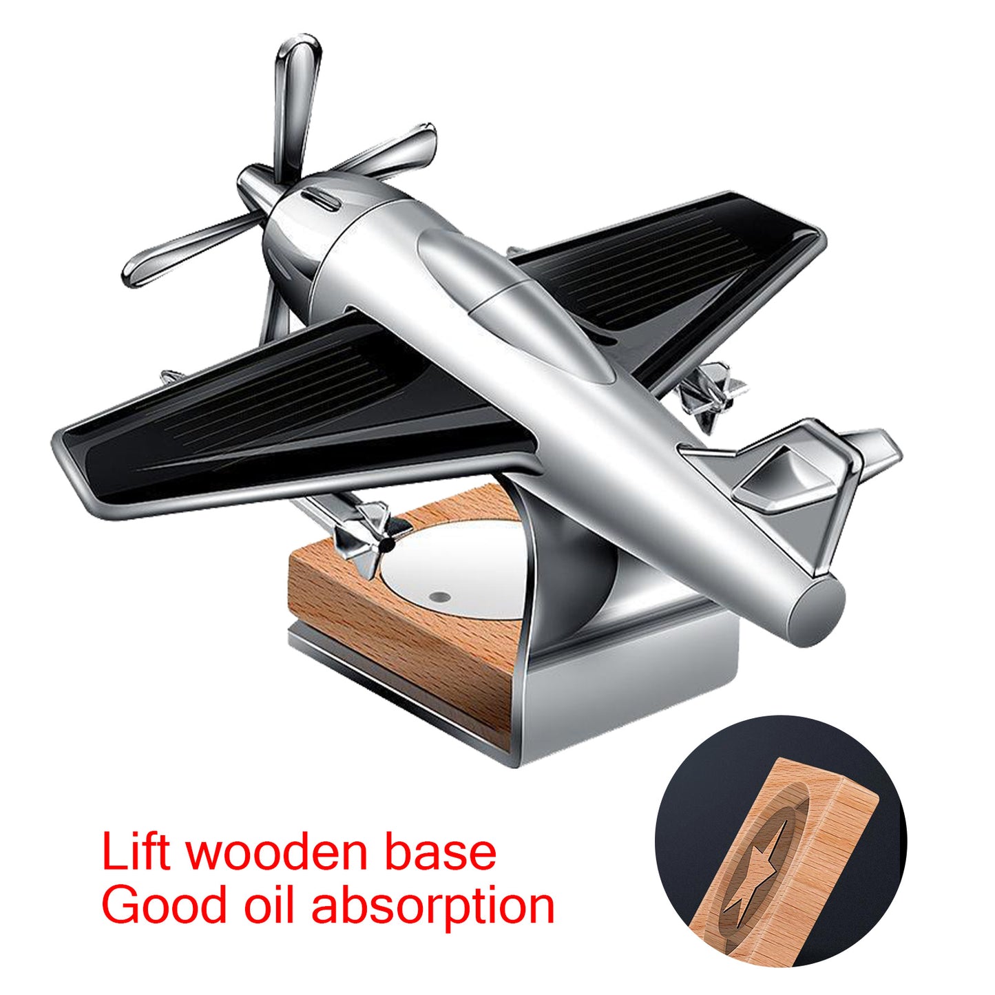 Car Perfume Interior Solid Decoration Solar Airplane Ornaments