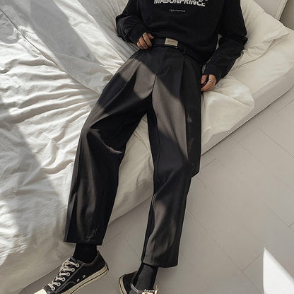 Straight men with wide leg pants