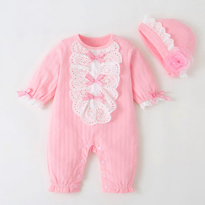 Baby girl Jumpsuit With Cap