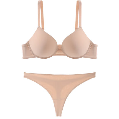 Cross Backless Bra Panties Set