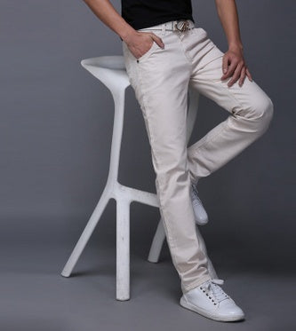 Men's trousers straight slim casual pants show dress