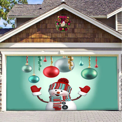 Christmas Background Hanging Cloth Garage Door Patch Holiday Party - Ocean Vault
