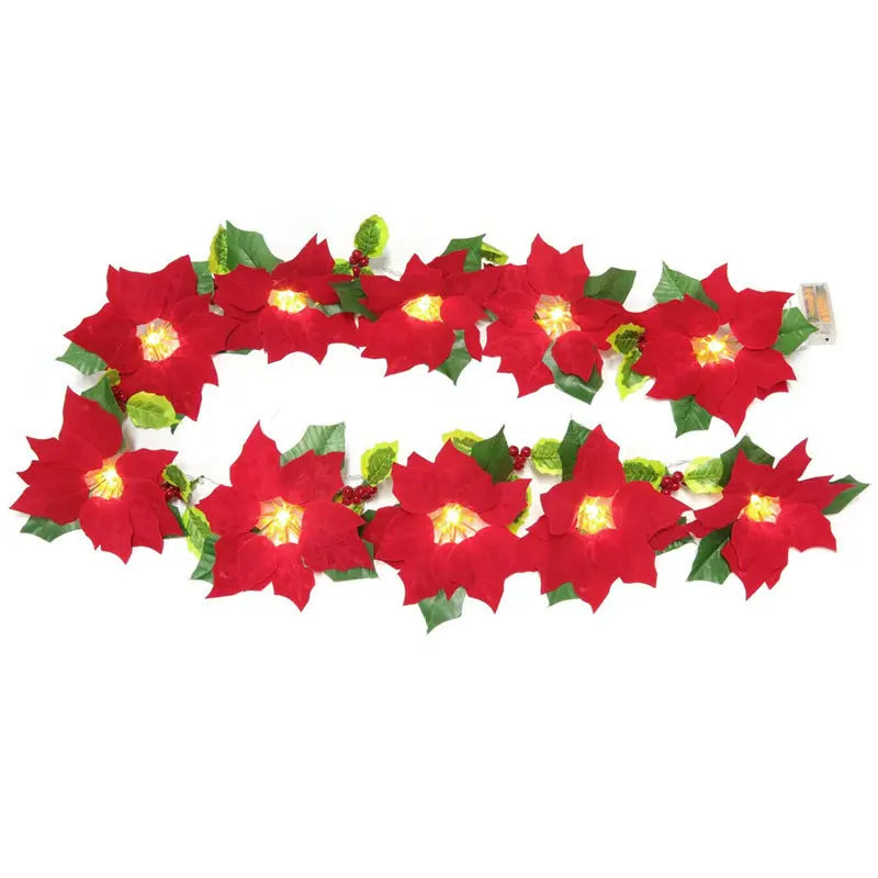 Door Frame Escalator Decoration Red Flower String Lights - Ocean Vault