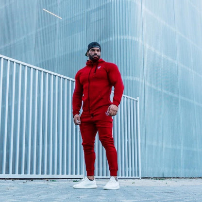 Slim fit hooded sportswear