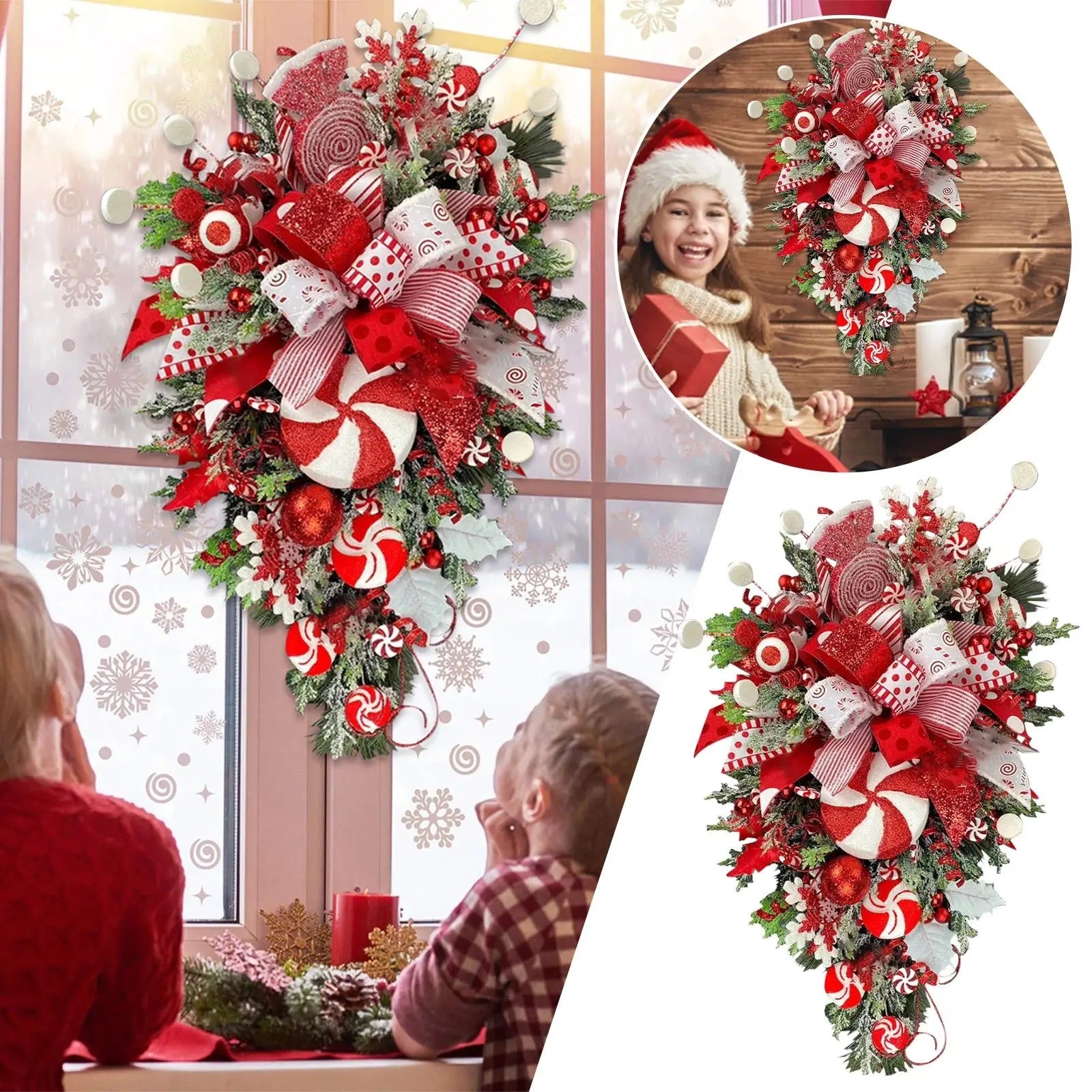 Christmas Upside Down Tree Door Wall Decoration - Ocean Vault
