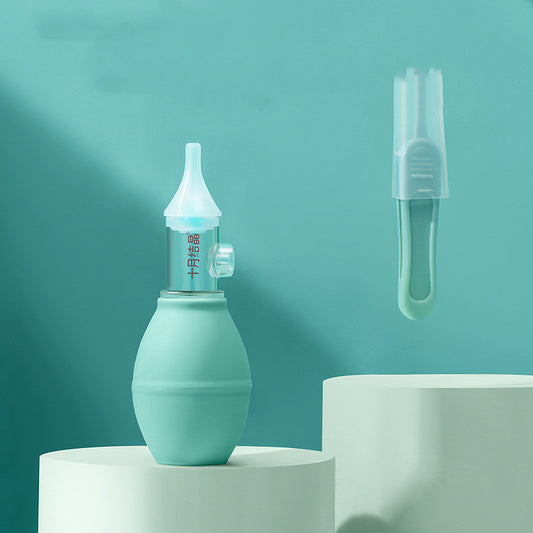 Infant Silicone Nasal Aspirator Pump Type Neonatal Cold Nasal Mucus Cleaner - Ocean Vault