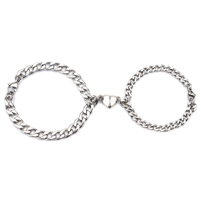 Love Magnet Attracts a Pair Of Male And Female Couple Bracelets