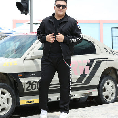 Men's plus size zipper sportswear