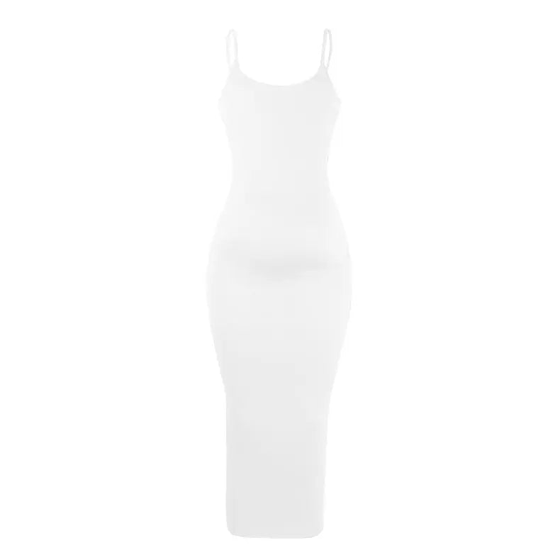 Strap Solid Color Maternity Dress - Ocean Vault