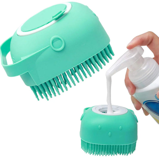 Pet Dog Shampoo Massager Brush Cat Massage Comb Grooming Scrubber Shower Brush For Bathing Short Hair Soft Silicone Brushes - Ocean Vault