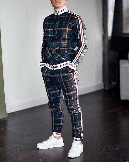 Two-piece casual men's plus size sportswear