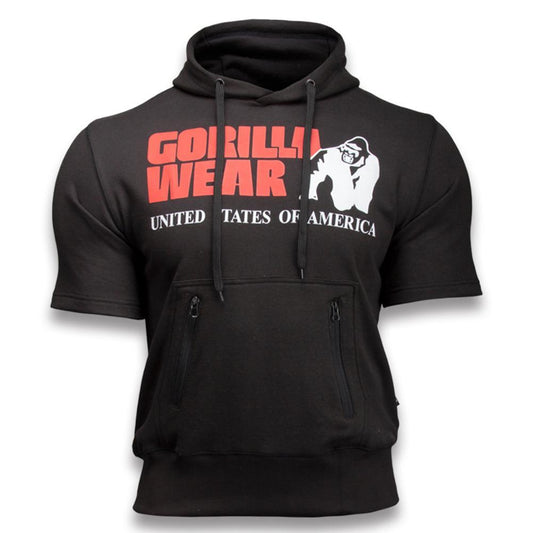 Casual fitness tight hooded short sleeve sportswear