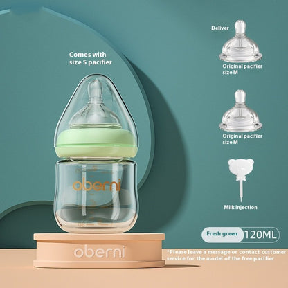Newborn Wide Bore Glass Bottle 120 150ML