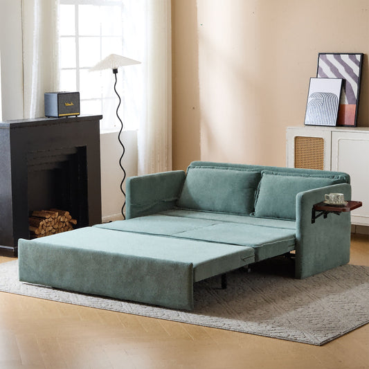 Adult Sleeper Chair Bed, 3-in-1 Convertible Sofa Chair Bed Pull-out Sofa Bed, Convenient Folding Tray Table With USB And Type-C Charging Ports Modern Loveseat For Living Room Cannot Be Sold On Temu