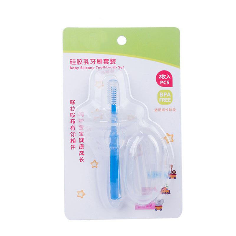 Silicone Baby Toothbrush Kids Teether Training Tool Clear Massager - Ocean Vault