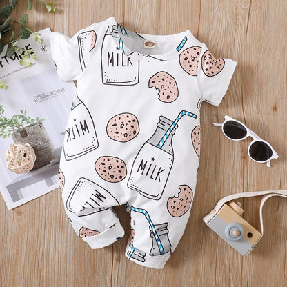 Baby Cotton Short Sleeve Romper