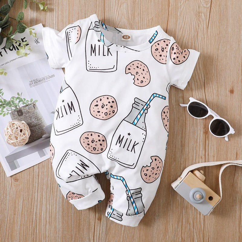 Baby Cotton Short Sleeve Romper