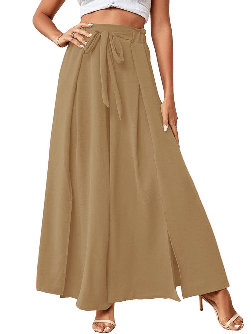 Simplicity Solid Color Skirts Khaki