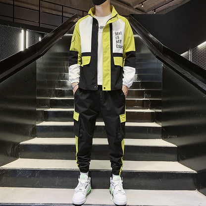 Two-piece hip-hop jacket sportswear