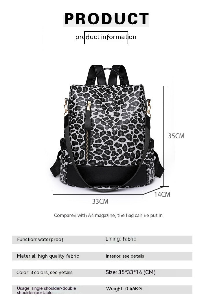 Simple Leisure Travel Large Capacity Soft Leather Shoulder Bag For Women