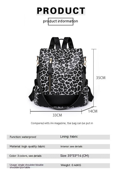 Simple Leisure Travel Large Capacity Soft Leather Shoulder Bag For Women