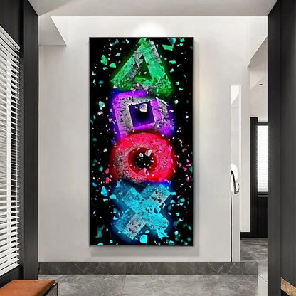 Gamer Room Canvas Painting Arena Game Poster - Ocean Vault