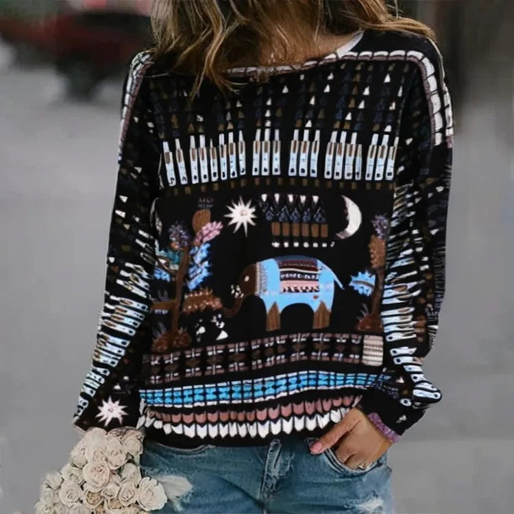Digital Printed Women's Sweater