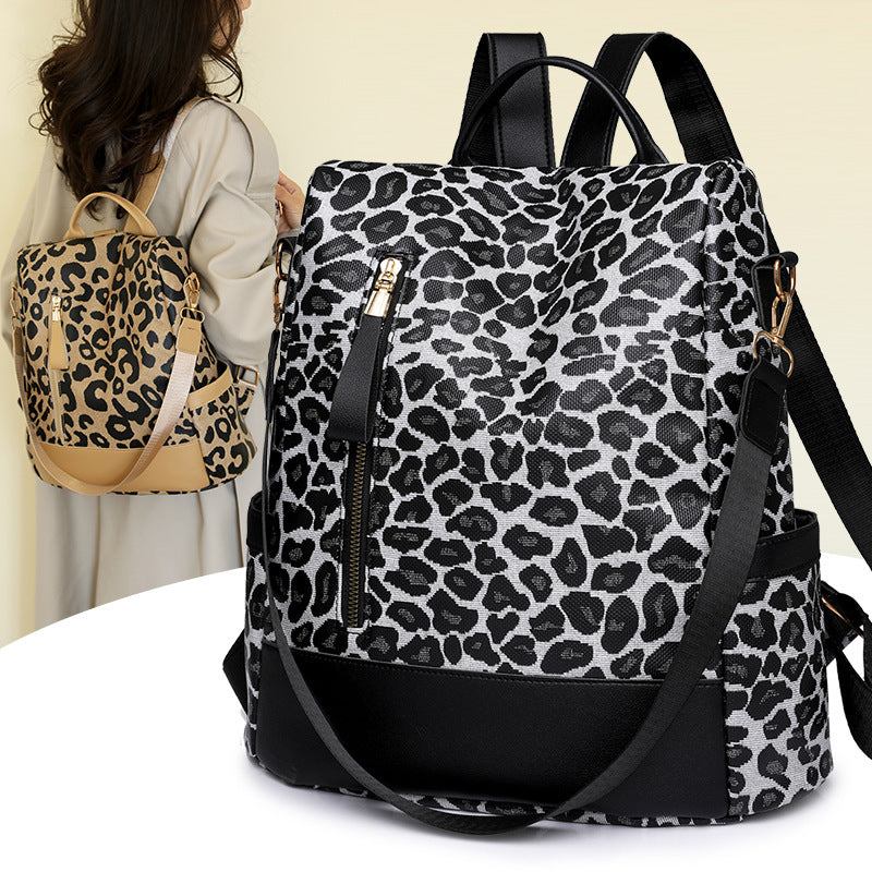 Simple Leisure Travel Large Capacity Soft Leather Shoulder Bag For Women
