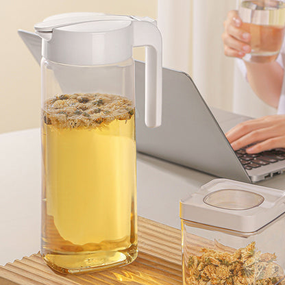 Press Type Plastic Cold Water Jug Large Capacity Fruit Juice Tea Drinking Cup