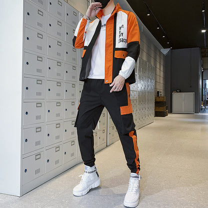 Two-piece hip-hop jacket sportswear