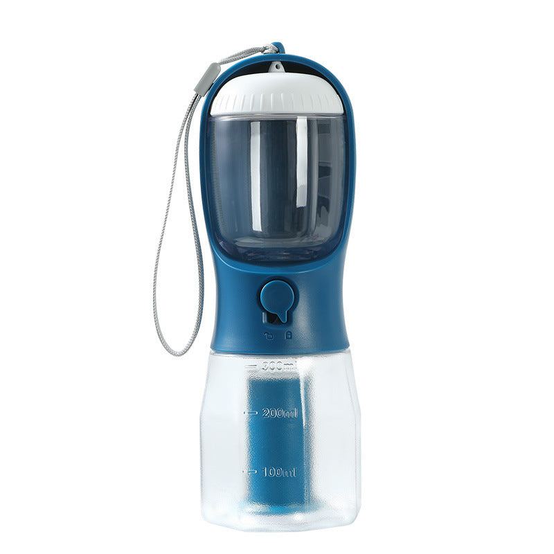 Dog Water Cup Drinking Food Garbage Bag Three-in-one Portable Bottle