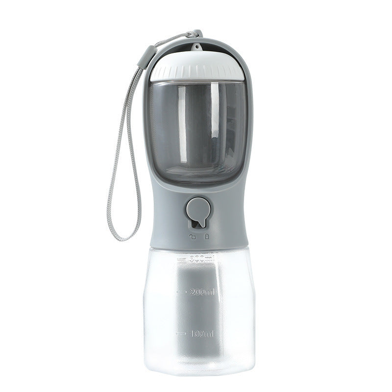 Dog Water Cup Drinking Food Garbage Bag Three-in-one Portable Bottle
