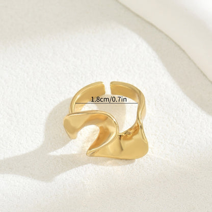 Index Finger 18K Electroplating Adjustable All-Match Ring