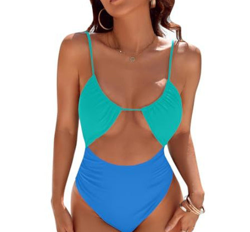European And American Cute Women's One-piece Swimsuit