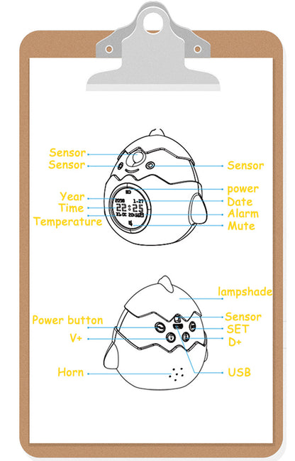 Smart Alarm Clock Infrared Sensing Anti-myopia Multi-function LED Electronic Digital Clocks with Night Light