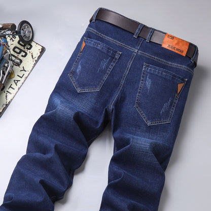 Men's Jeans Men's Loose Straight Stretch Long