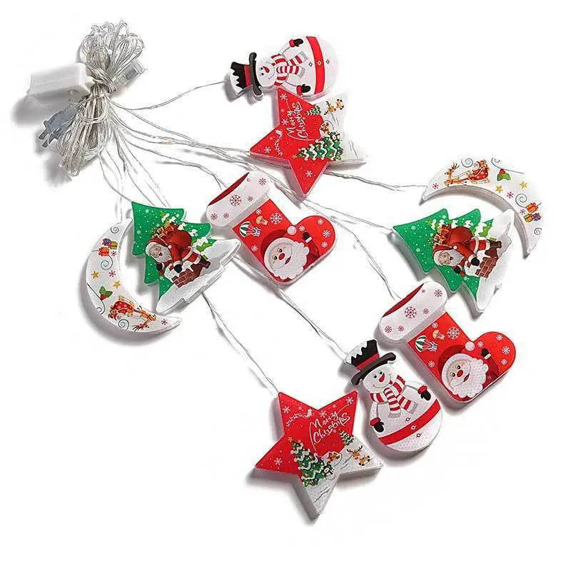 Painted Christmas Curtain Lights Holiday Layout Rubber-covered Wire Ambience Light - Ocean Vault