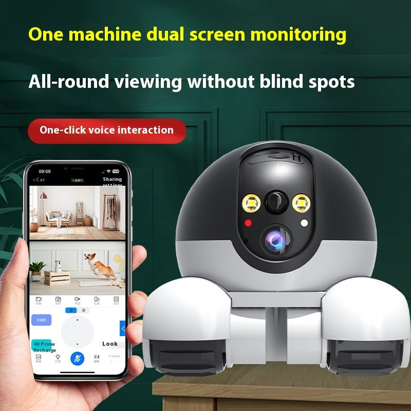 Wireless Smart 360-degree HD Dual Lens Robo Camera