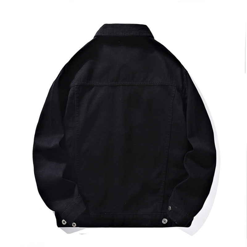 Men's Autumn Workwear Fashion Brand Polo Collar Jacket