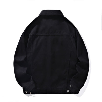 Men's Autumn Workwear Fashion Brand Polo Collar Jacket